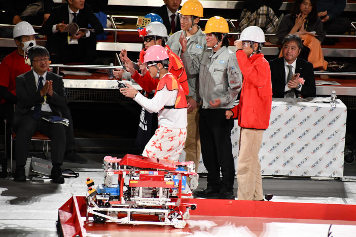 試合前の選手集合