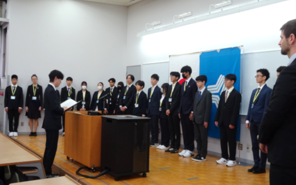 対面式、始業式、リーダーシップアワード授与式、表彰・褒章授与式